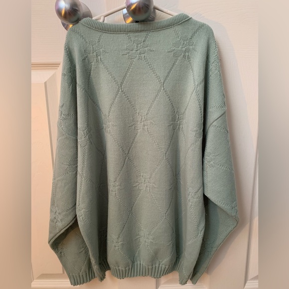 Vintage Mint Green Knit Sweater | Sears | Women’s Size M - Picture 3 of 4